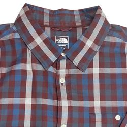The North Face Brushed Cotton Plaid Men’s Button Down Long Sleeve Shirt - XXL