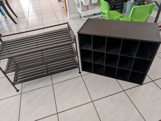 2 Shoe Racks, shoe storage
