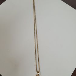 14 K Gold Necklace WITH Pendant 