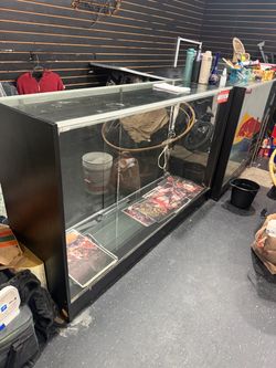 2 Large Glass Display Cases / Retail Showcases