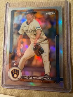 2026 Topps Series 2 Flagship Jacob Misiorowski Chrome Refractor #39 Rookie Card