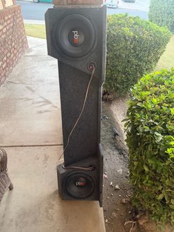 Subs truck , one sub has a hole . Still works