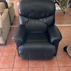 Black leather Recliner 