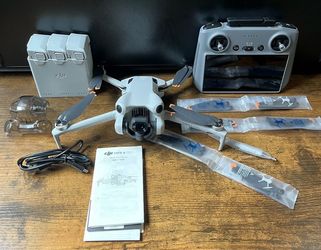 DJI Mini 4 Pro Fly More Combo Plus, Drone Camera 4K,3 Battery,Smart Return Home