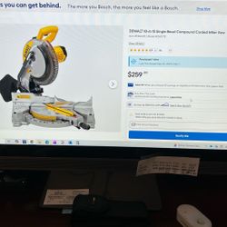DEWALT 10 Inch 15 Single Bevel Compound Miter Saw 