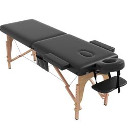 Massage Table Massage Bed Portable, Black 