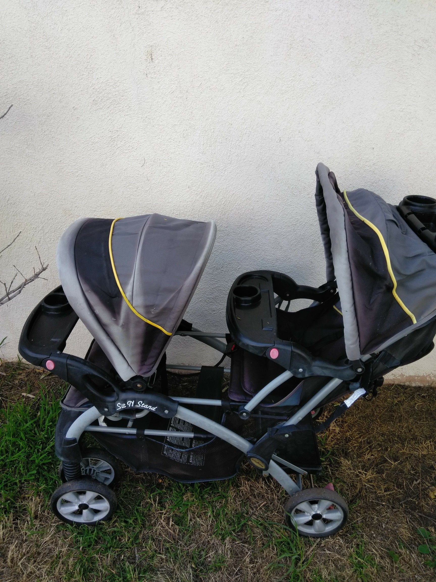 !! Sit 'N Stand Twin Baby Stroller