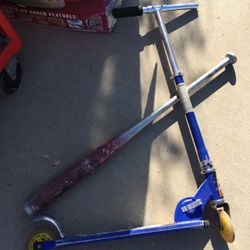 Kids Scooter And Metal Baseball Bat
