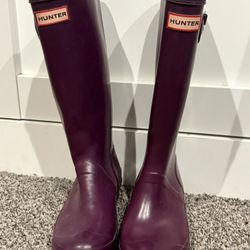 Hunter Purple Women’s Rainboots Size 6 EU 37