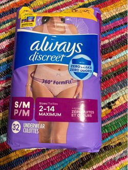 Always Discreet Underwear S/M 30 Count Maximum Absorbency