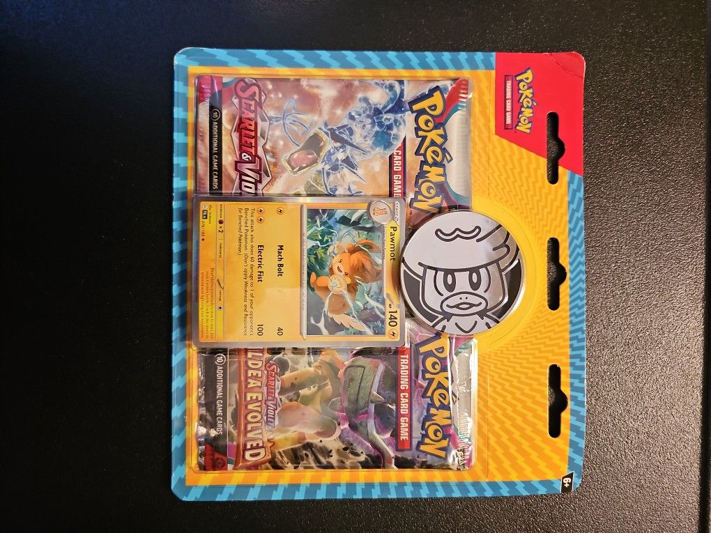 Pokemon TCG Scarlet & Violet + Paldea Evolved Blister Pack Pawmot Promo