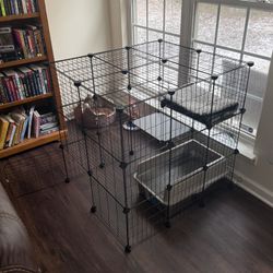 2-Tier Wire Cat Crate