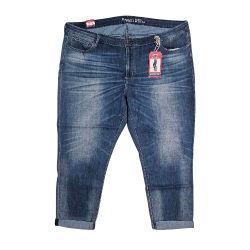 Signature by Levi Strauss & Co. Modern Slim Cuffed Jeans Womens Plus Size 26