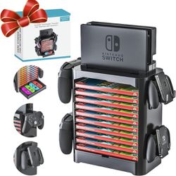 Game Storage Tower for Nintendo Switch (Black) 