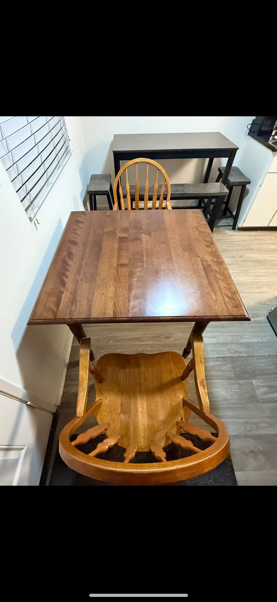 42 Inch Table And Two Captains Chairs