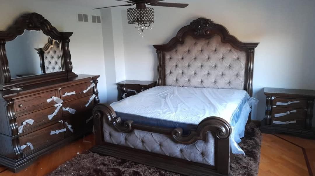 $39 Down Finance Bedroom Set Queen Or King Bed Sectional Reclining Sofa And Loveseat Dining Table Vanity Set Bunk Bed
