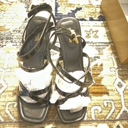 Brand New - Michael Kors Silver Heels Size 9