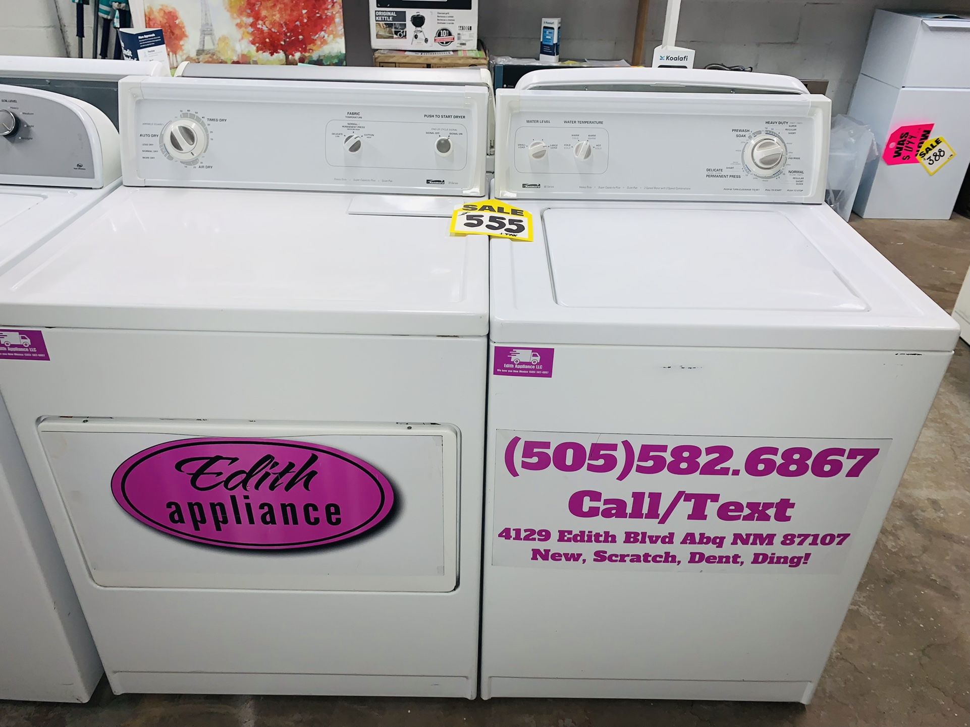 Kenmore Washer And Electric Dryer Free Delivery 