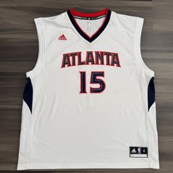 Adidas Atlanta Hawks Moore #15 White NBA Jersey Men’s Size XL