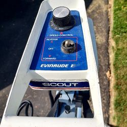 Evinrude outboard motor. Electric.