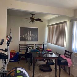 Wood kitchen table and chairs