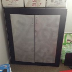 Heavy Duty Wood Cabinet With Metal Covering 