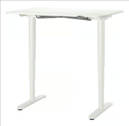The IKEA Bekant White Electric Standing Desk