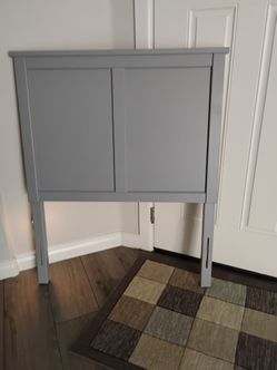 Grey Wood Headboard