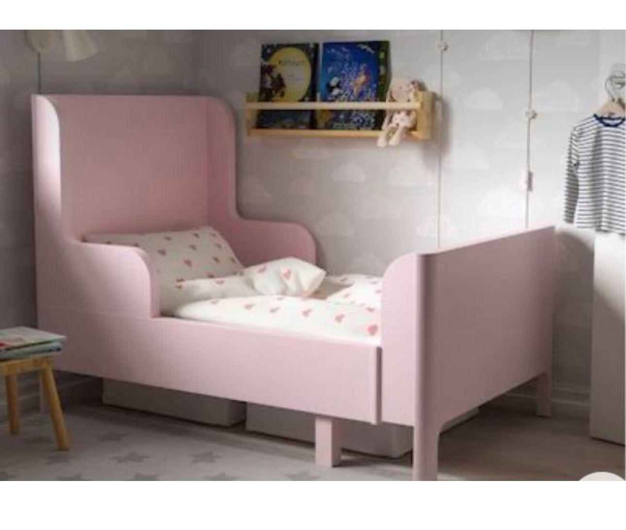( Brand new) Ikea extendable bed Light pink