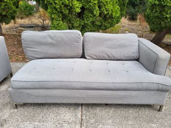 Great comfy sectional couch with storage ottoman