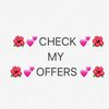 CHECK MY OFFERS 💕