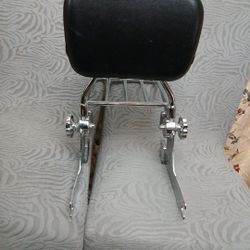 Harley Back Rest And Rack