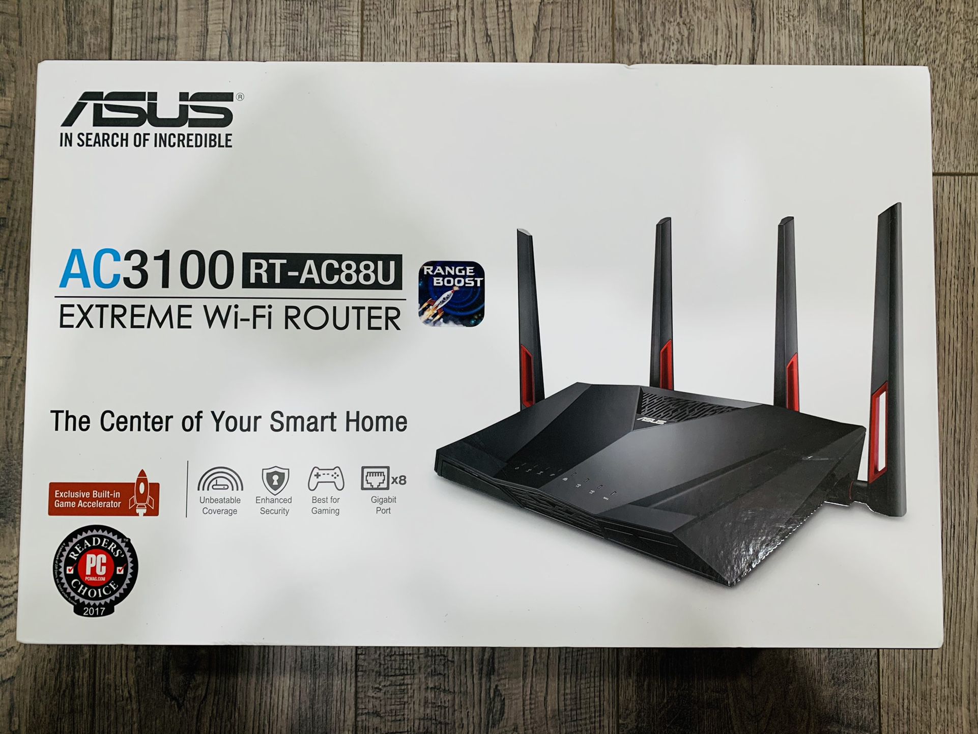 ASUS RT-AC 88U Dual-Band Router (2.4 GHz / 5 GHz) Gigabit Ethernet