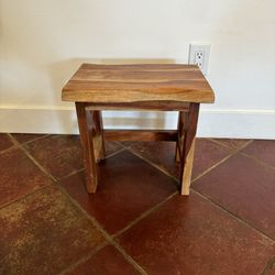 Wooden Plant Stand Stool