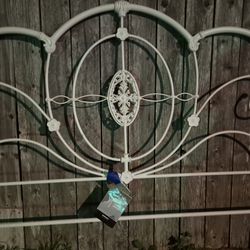 White Wrought Iron Bed Frame