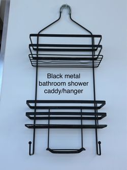 Bathroom shower caddy hanger