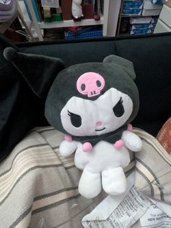 Kuromi plushie with zipper pocket 