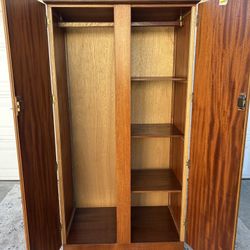 Mid Century Modern Vintage Teak Armoire/Wardrobe M.