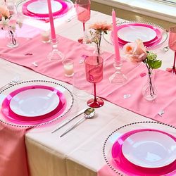 “Pretty in Pink” Tablescape Set in a Box— for Stress-free event hosting! ✨ Bachelorette, Bridal Shower, Birthday, any Celebration!