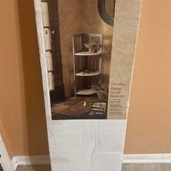 Furio folding corner bookcase. brand new