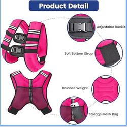 Zikopomi Weighted Vest Woman Man 20lb Weight Vest with Reflective Stripes for Workout, Strength Training, Running, Fitness, Muscle Building, Weight Lo