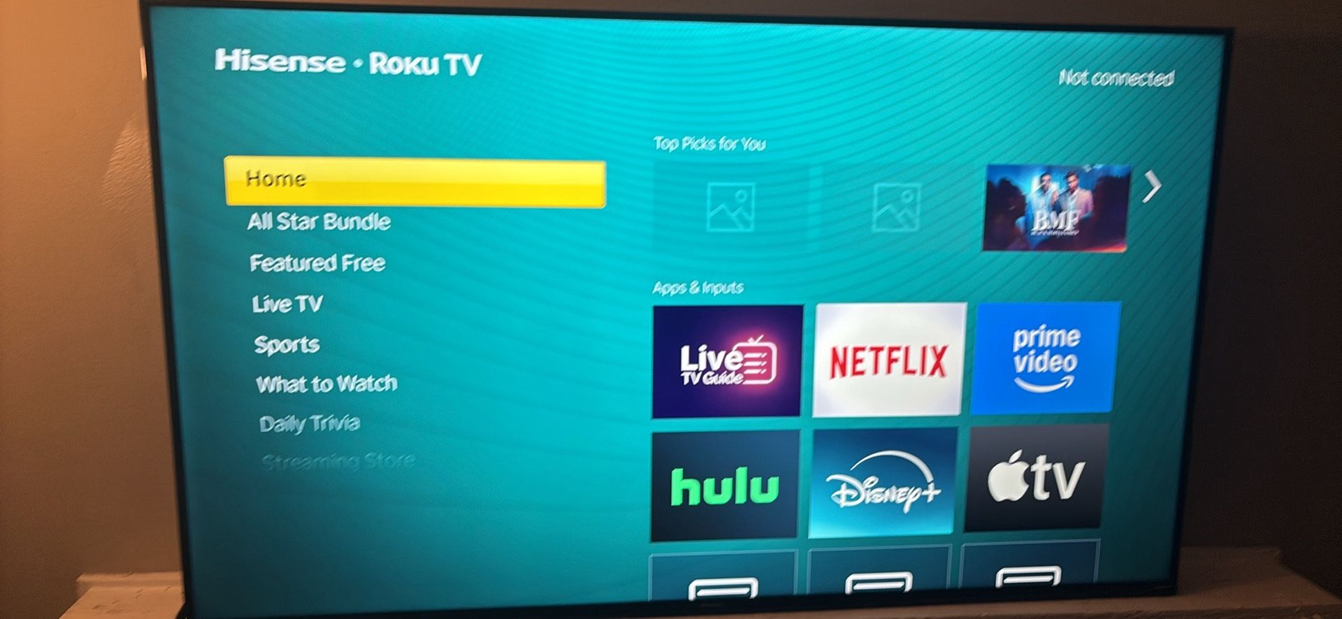Hisense 65 inch Smart tv