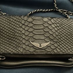 Zadig & Voltaire Mini Soft Savage Rock Clutch