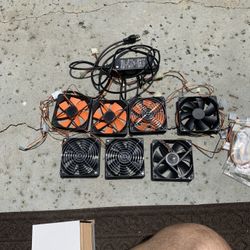 Silent 120mm DC Fans With Power Supply 