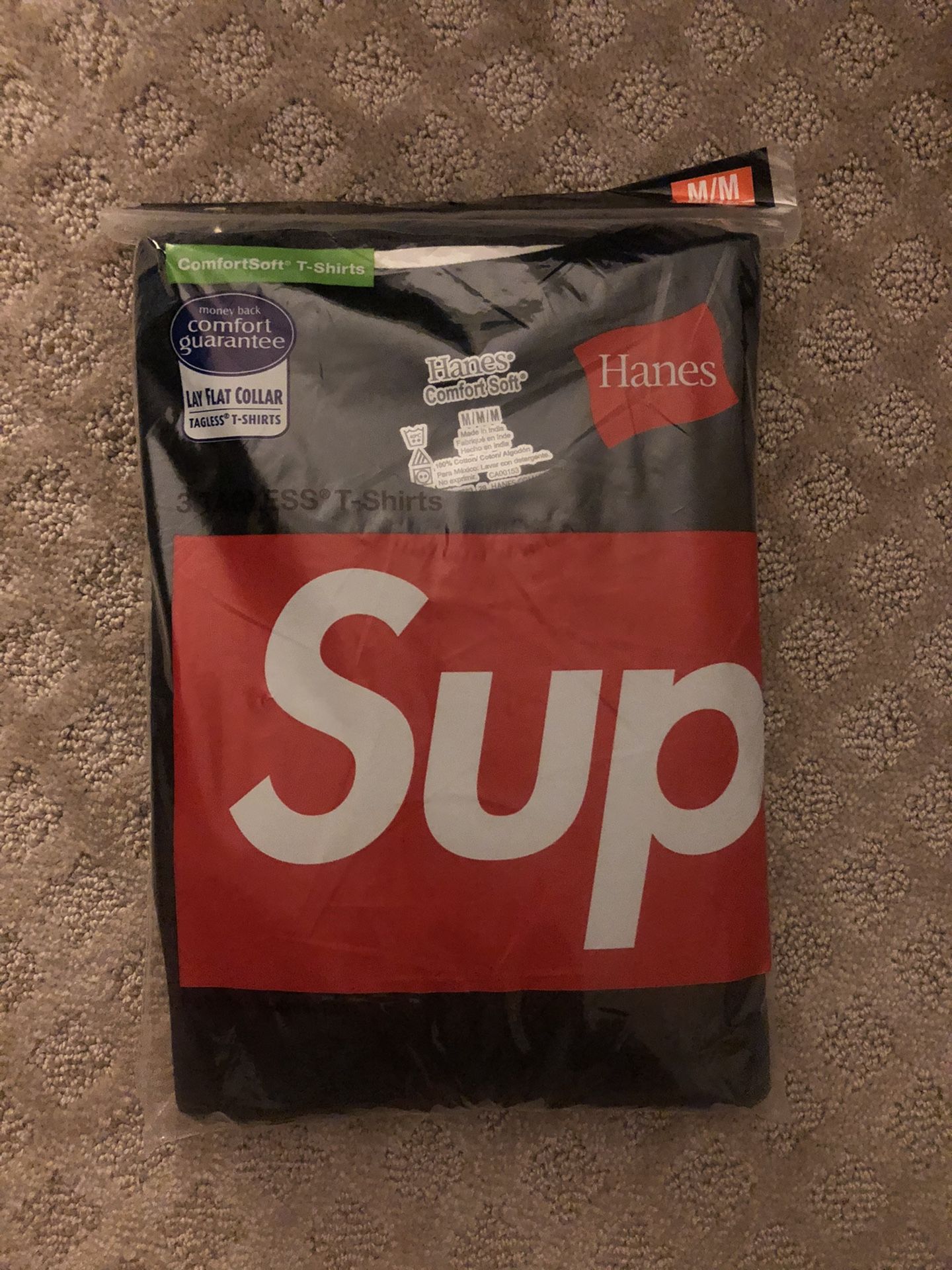 Supreme Hanes Tagless Tees (3-Pack) Medium