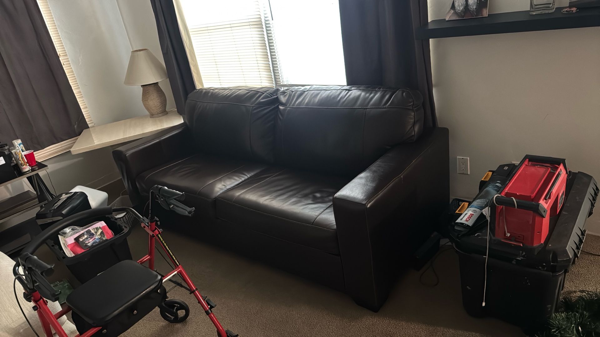 New Leather Couch 