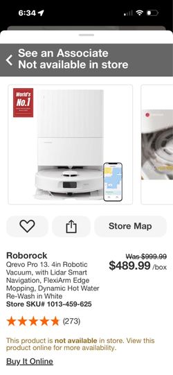 Roborock vacuum and mop