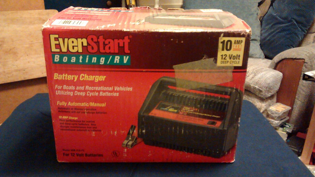Everstart boating/rv battery charger