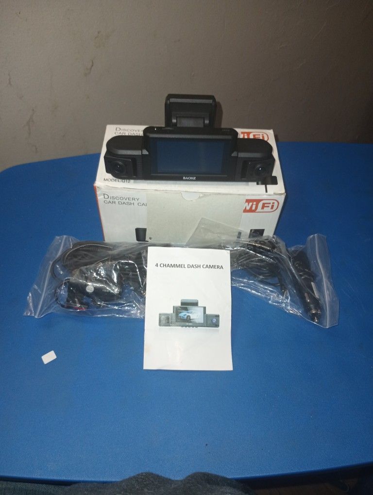 BAOHZ. Dash Cam Four Channel Dash Cam Front View Rear View Left And Right View Night Vision Also Loops
