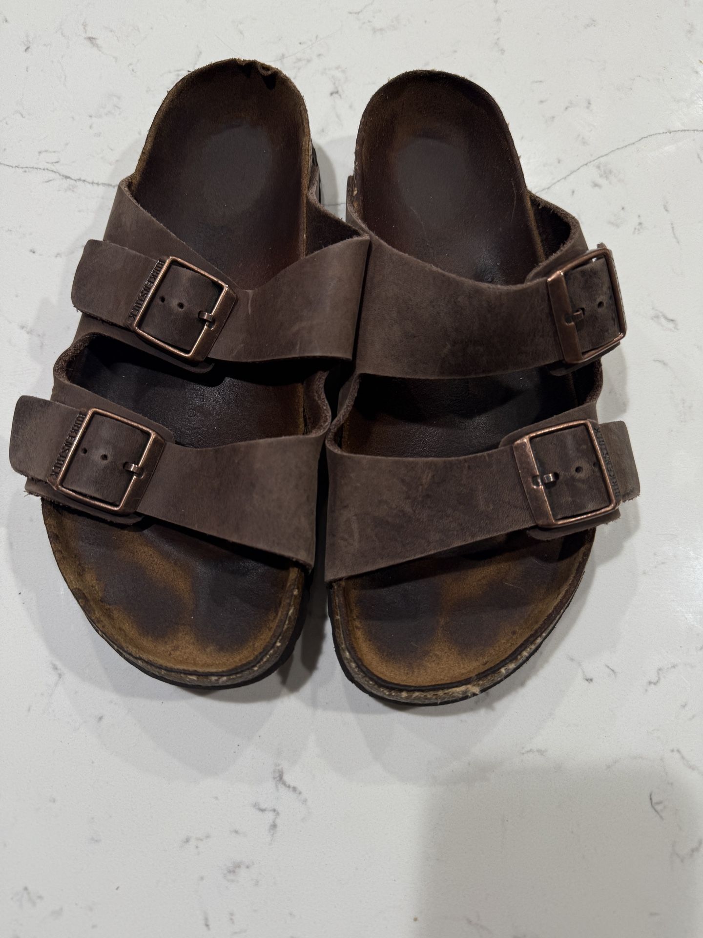 Birkenstock Arizona Suede Mens Sz 41 Comfort Soft Footbed Casual Sandals
